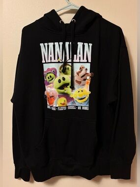 Nanalan Character Cast Black Pullover Hoodie